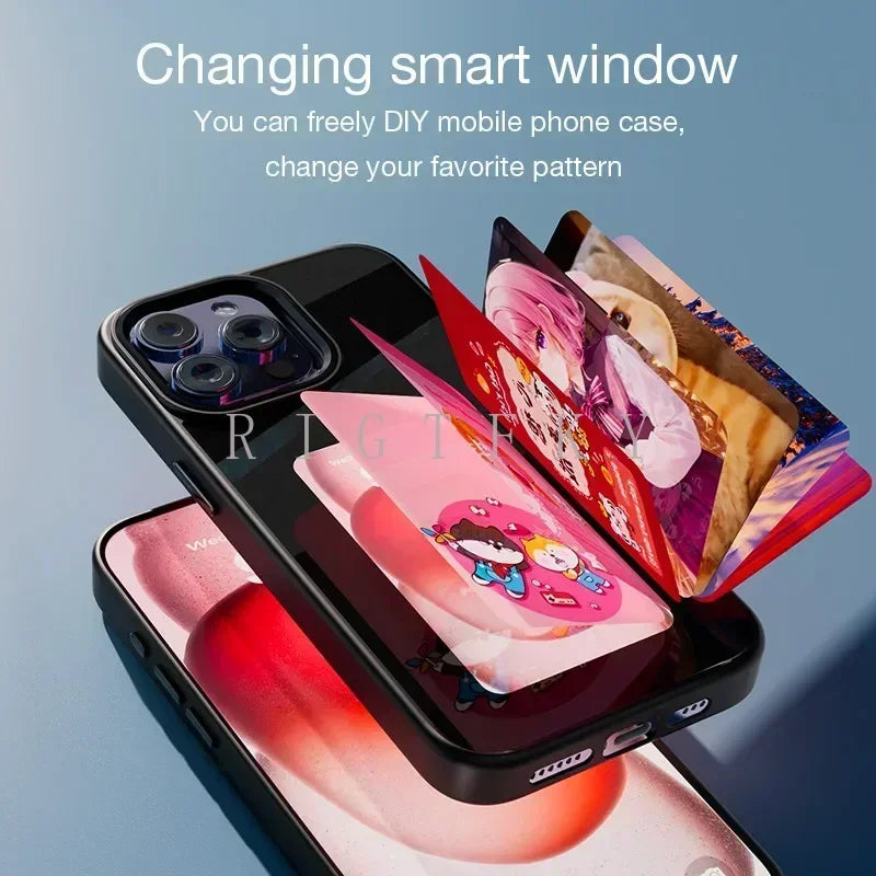 NFC Projection Smart Case for iPhone - Rectangle screen