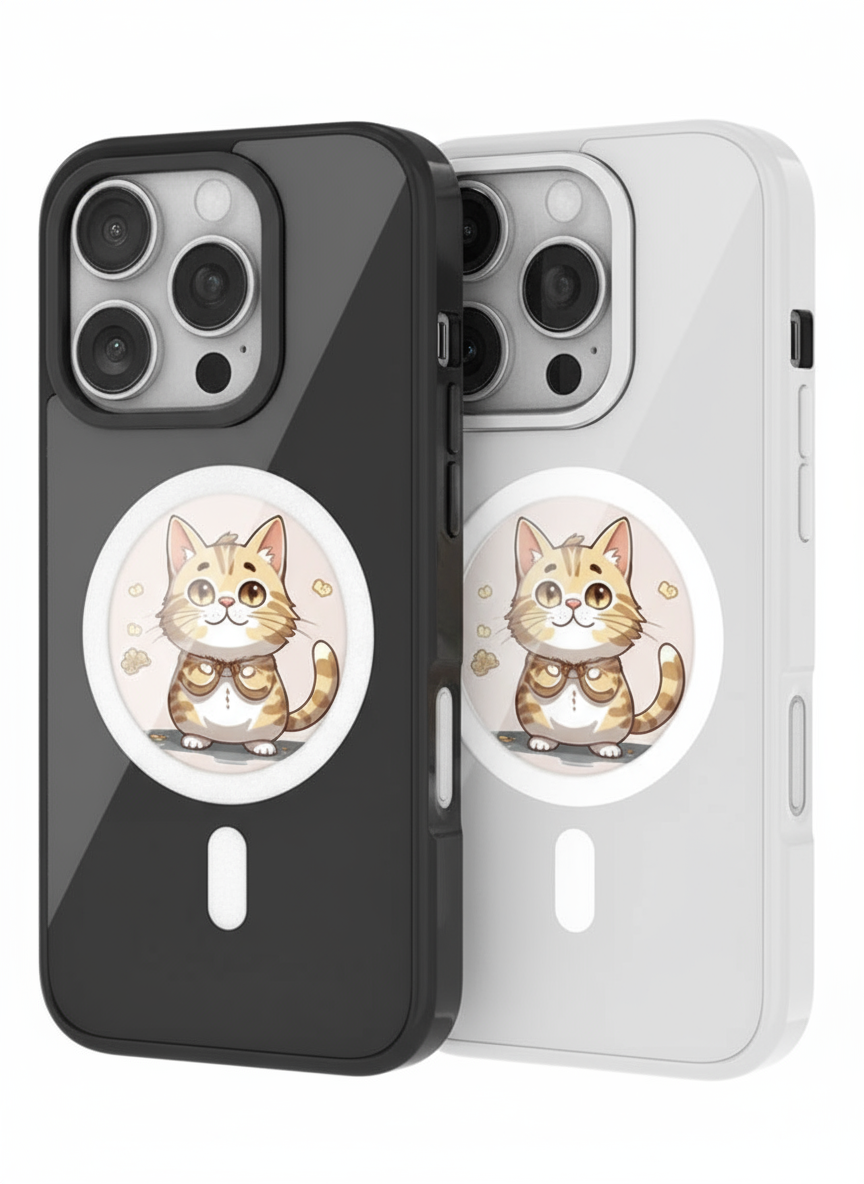 NFC Projection Smart Case for iPhone - Circular Mag safe screen